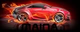 Personalised Coffee MUG - Sports Car Design - Maina