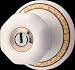 Door Hardware White/Multi Porcelain, Door Hardware Porcelain interior/exterior set