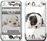 Lazy Days (Dogs) Design Protective Skin Decal Cover Faceplate for Apple iPhone (2G)