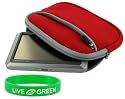 Neoprene Sleeve Case (Red) for Garmin n&uuml;vi 550 3.5-Inch GPS Navigator