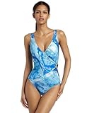 IMAGE OF Gottex Womens Atlantis Surplice Swimsuit, Atlantic Blue, 8