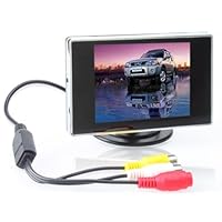 3.5 Inch Small TFT LCD Adjustable Monitor For Security CCTV Camera and car DVR with AV RCA video sound input