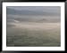 Aerial View of Teotihuacan Area in Early Morning Fog Framed Art Poster Print by Kenneth Garrett, 49x39