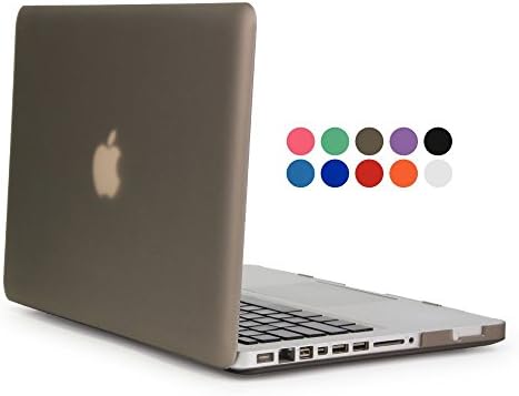 MacBook Pro 13 Case (Non-Retina) - Segro Ultra Slim Rubberized Matte Clear Soft Touch Plastic Shell Case Protective Cover For Apple MacBook Pro 13.3" (Model A1278/No Retina) WITH CD-ROM Drive, Gray