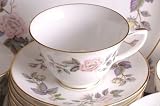 Review Royal Worcester  / Royal Worcester June Garland Cup and Saucer