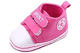 C-Princessベビー靴 キャンバスシューズ スニーカー 赤ちゃん キッズ 女の子 子供 歩行練習 かわいい カジュアル スポーツ 滑り止め ピンク 13cm