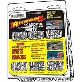 120PC Rivet Assortment by Arrow