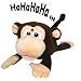 Chuckle Buddies ~ Rolling Laughing Motion-activated Monkey - In a Gift Box
