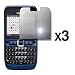 3 Pack of Premium Reusable LCD Mirror Screen Protectors for Nokia E63 [Accessory Export Packaging]