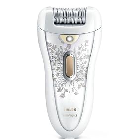 Philips HP6576 Satin Perfect Body And Face Rechargeable Epilator with Luxury Bag, Light Tweezers And Three Attachment Heads