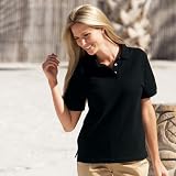 Anvil Womens Ring-Spun Pique Heavyweight Short Sleeve Polo
