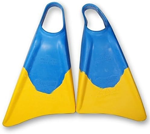 Churchill Makapuu Swimfins ~ Extra Large ~ Blue//Yellow ~ Size (13-14.5)