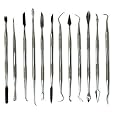SE Pick Set, 12Pc Stainless Steel Wax Carvers