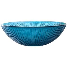 Pegasus SE-05 Blue Glass Vessel Sink with Water Drop Design, Blue [Misc.]