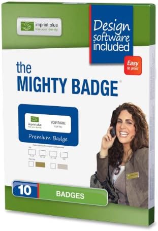 Mighty Badge Gold Laser Name Badges (IPP2822)