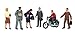 City People w/Motorcycle - SceneScapes(TM) - pkg(7)