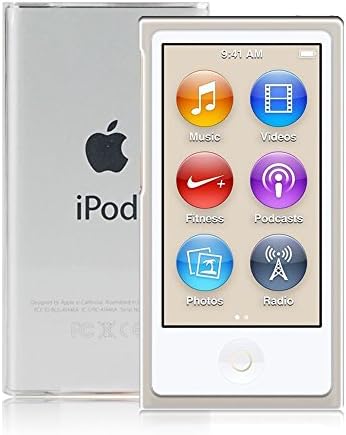 iPod Nano 7 Case, Premium Ultra Thin lightweight Crystal Clear Scratch Proof Soft Transparent TPU Case for Apple Ipod Nano 7th Generation(Transparent White)