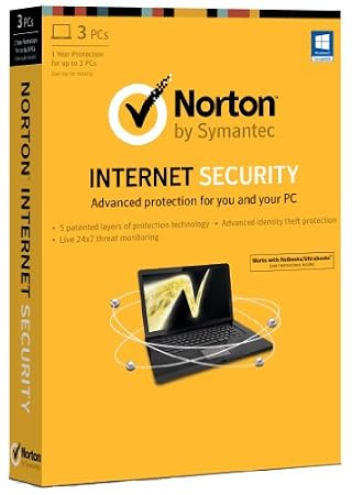 Norton Internet Security 2013 - 3 Computers, 1 Year Subscription (PC)