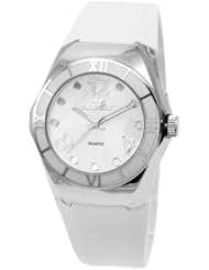 Fancy Face Womens FF1083-White Analog Display Japanese Quartz White Watch