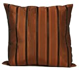 Brown and Black Stripes Pillow Sham