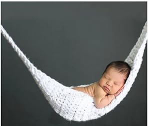 Jastore® Photography Prop Baby Infant Costume Crochet Knitted Hammock
