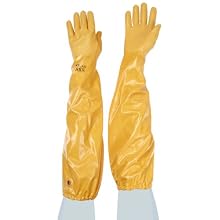 Showa Best 772 Atlas Nitrile Coated Glove, Cotton Interlock Liner, Chemical Resistant, 26" Length