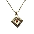 November Personality Plus Birthstone Teardrop Golden Topaz Pendant