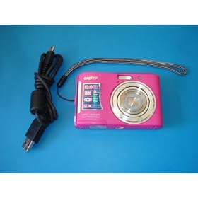 Sanyo VPC-S1085 10MP 3x 2.7 LCD SD/SDHC Digital Camera Pink VPC-S1085-PNK