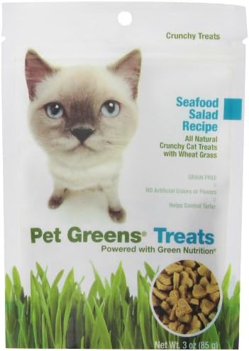 Pet Greens Treats Seafood Salad Crunchy Cat Treat