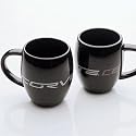 Corvette C6 Black Barrel Coffee Mug