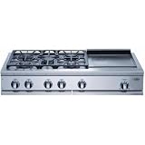 DCS Gas Cooktop 48 Inch Natural Gas Cooktop W/ Griddle By Fisher Paykel - CP-485GD
