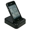 mumbi USB Dock iPhone 4 4S Dockingstation MIT und OHNE Bumper H�lle Tasche nutzbar + Datenkabel + USB Netzteil iPhone4 Ladeger�t