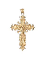CleverEves 14k Gold Pendant Cross 9.6 - Gram(s)