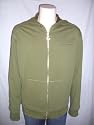 CASHLORDS Mens Silk Lined Hoodie Jacket in Green/Metallic