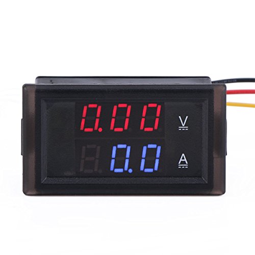 Drok® micro voltmeter current meter 12v/24v digital voltmeter ga…