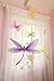 Sequined Hanging Butterfly 3D Wall Décor Size: Small, Color: Light