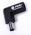 Pwr+ Right Angle 90-degree Power Adapter Connector Converter for Dell Latitude; Inspiron; XPS; Studio; Vostro / Hp Pavilion; Probook; Elitebook; Envy; Hp Compaq; Compaq Presario Laptop AC Charger Cord