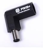 Pwr+ Right Angle 90-degree Power Adapter Connector Converter for Dell Latitude; Inspiron; XPS; Studio; Vostro / Hp Pavilion; Probook; Elitebook; Envy; Hp Compaq; Compaq Presario Laptop AC Charger Cord