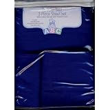 Toddler Bed Sheet Set - Solid Royal by American Baby Company
