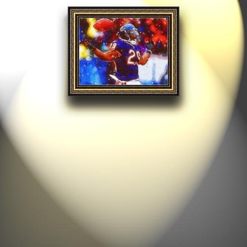 Completely Handpainted American Football Sport Painting, Custom Order FL2518, Oil on Canvas, with Option to Paint Jerry, Brett & Co. from Any Other Favorite Photograph or Picture, Unframed, Size 19'' x 25