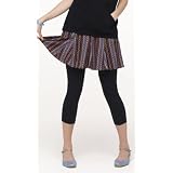 【アウトレット】　エンジェリーベ　　チューリップスカート　《フリーサイズ　ワインXパープル》 【春夏商品】☆写真のレギンスは別売りです！！