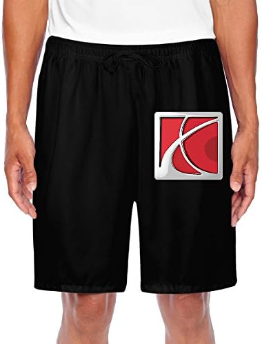 PLBFUY Saturn Logo Men's SweatShorts Pants Lycra With Pockets Black