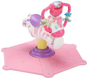 Fisher Price - R4341 - Eveil - Zèbre Tourni-Rebond - Rose