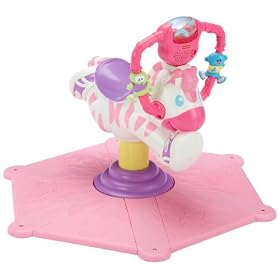 Fisher-Price Gymtastics Bounce & Spin Zebra Pink