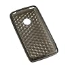 mumbi Silikon Case LG T300 Cookie Lite Silicon Tasche H�lle - SKIN DIAMANT Effekt transparent schwarz