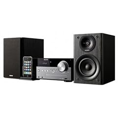 Sony CMT-MX500I Kompaktanlage (CD-/ MP3-Player, UKW mit RDS, Apple iPod-Dock) dunkelsilber/ schwarz