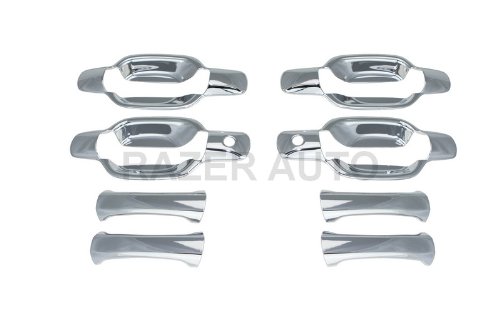 Razer Auto 2004-2012 CHEVY CHEVROLET COLORADO / 2004-2012 GMC CANYON CHROME DOOR HANDLE COVER 4D W/ PASSENGER SIDE KEYHOLE