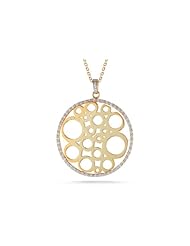 I. Reiss 14K Gold Pendant, Surrounded by Diamonds.