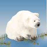 Cotton Polar Bear Christmas Decoration, Ornament