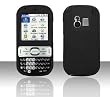 BLACK SILICON SKIN Cover Case for Sprint Palm Centro 690 - Flexible Soft